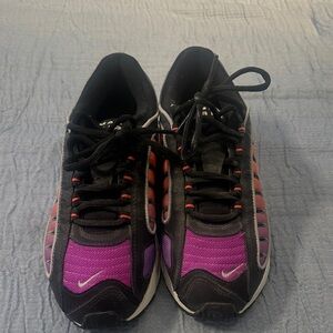 Nike Women's Black, Purple, and Orange Sneakers